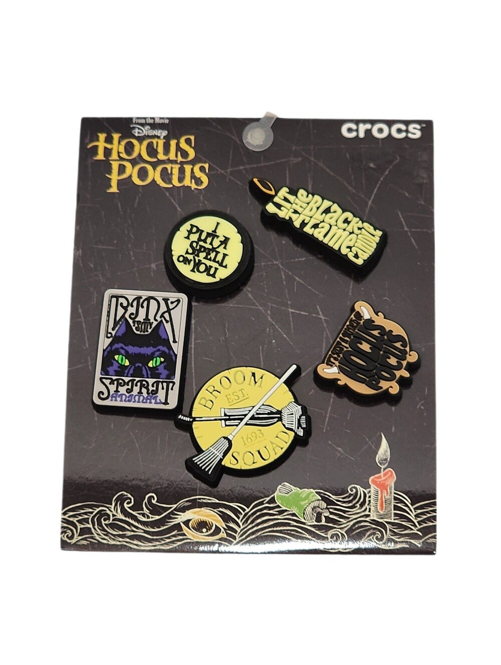 Disney Hocus Pocus Croc Jibbitz - Set of 5 NWT